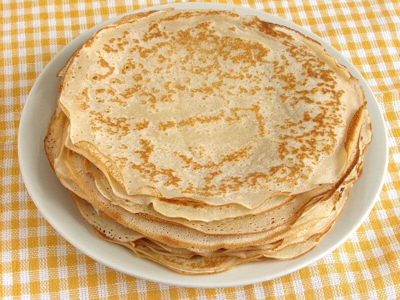 Add it to flour - and pancakes will be incredibly thin and tasty. A recipe that never fails
