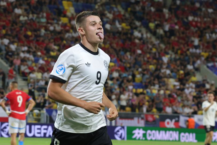 Nicolo Tresoldi, in Czech Republic U21 - Germany U21 // Photo: Ionuț Iordache (GSP)