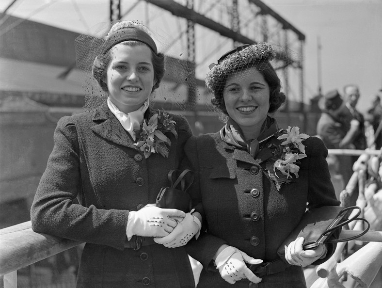 From the left: Sisters Euntcie and Rosemary Kennedy, 1938
