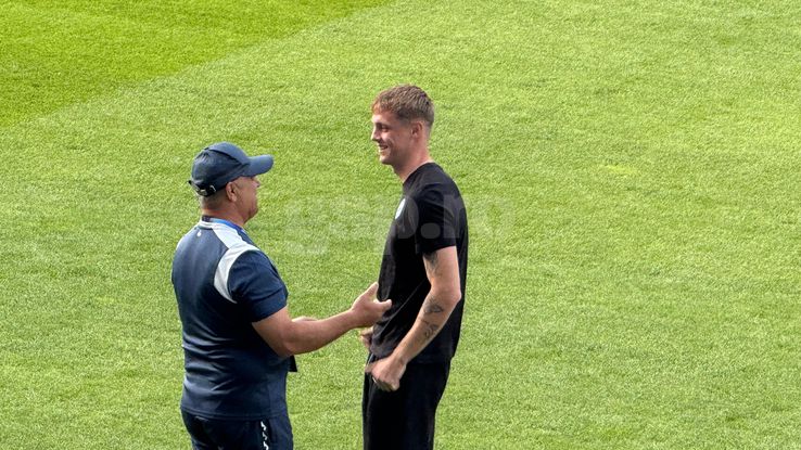 Timotej Jambor before Romania - Slovakia Under 21. Photo: Andrei Crăițoiu (gsp.ro)