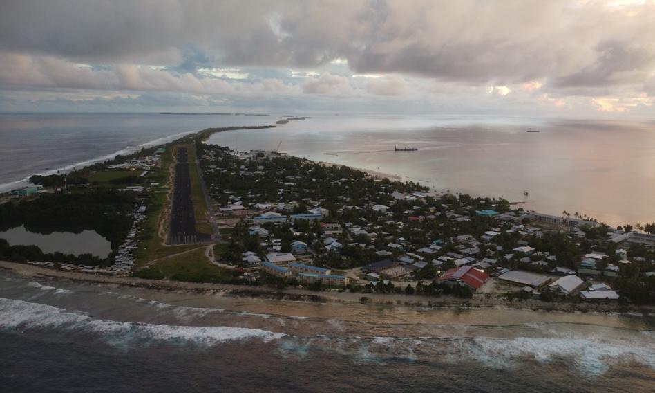 The inhabitants of Tuvalal run away from the islands. 1/3 of the population submitted an application in the Australian visa lottery