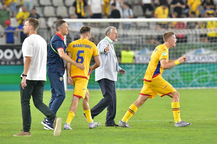 Images of joy: How the Romanian players U19 // Photo: Cristi Preda (GSP) celebrated