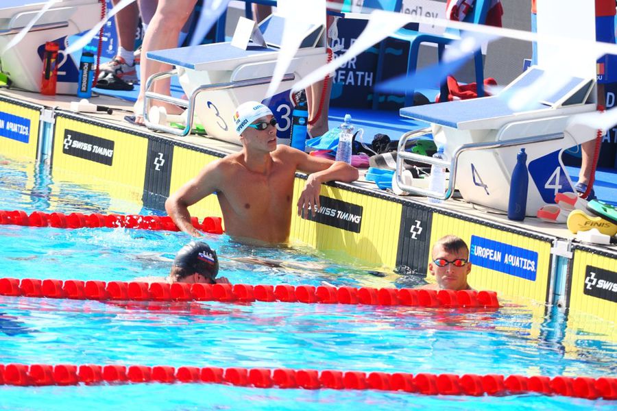 David Popovici, on heating in the Samorin basin, Slovakia/Photo: Roxana Fleșeru (GSP) David Popovici, qualification from the first place in the 200m final from Euro U23! Tonight is the final: who transmits and time