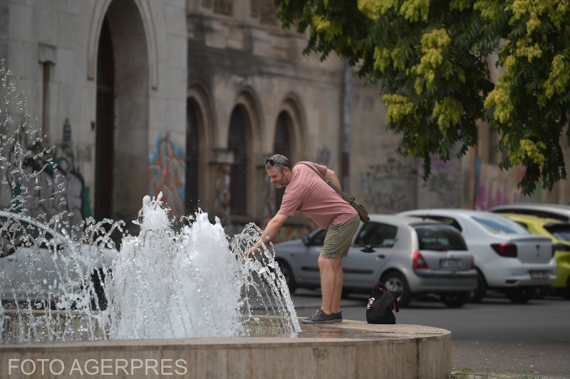 The heat and thermal discomfort accentuated in Bucharest. Photo: Agerpres