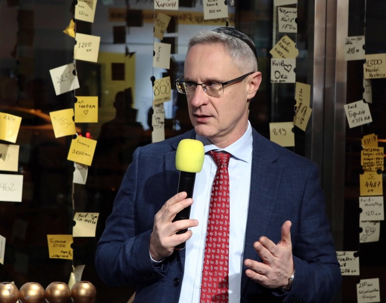 Ambassador Michael Brodski participates in the celebration of Chanuka in Kiev, December 25, 2024.