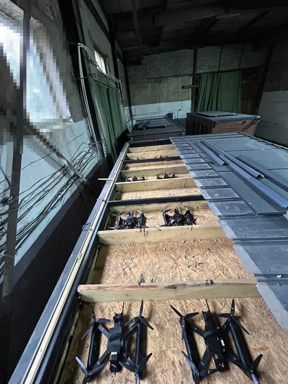 Ukrainian drones smuggled under the floor of mobile houses