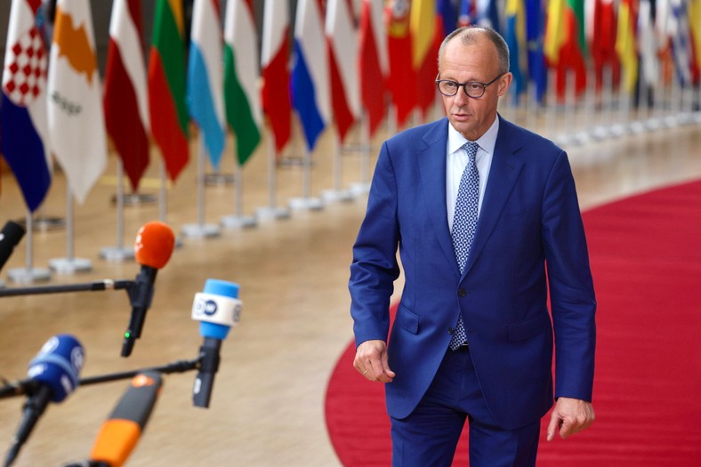 Friedrich Merz at the EU summit in Brussels, June 26, 2025.