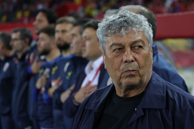 Mircea Lucescu, at the match Austria - Romania 2-1 Photo: Ionuţ Iordache (GSP)