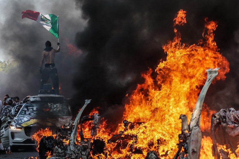 Protests in Los Angeles, June 8, 2025.