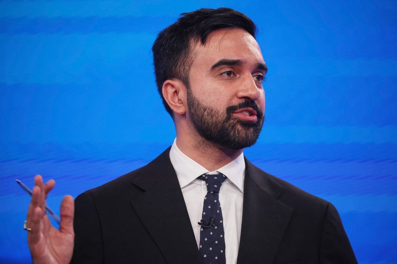 Zohran Mamdani during a democratic debate, New York, June 4, 2025.