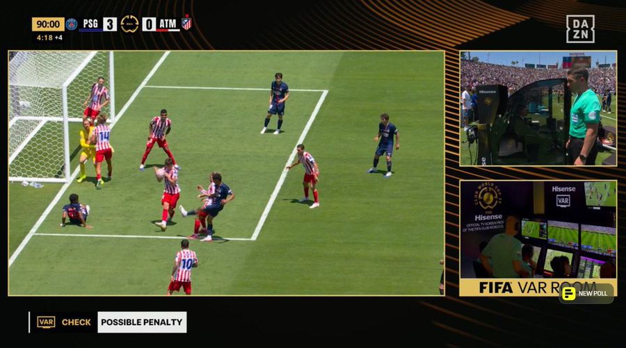 Isvan Kovacs, at the microphone! The moment of the series for the Romanian at PSG - Atletico »applied for the first time the new football rule