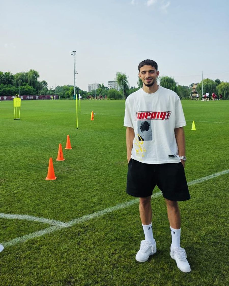 Albion Rrahmani, again at Rapid. Photo: Facebook @fc Rapid 1923 Rrahmani, again at Rapid: the image surprised today at Gâlcă's training: