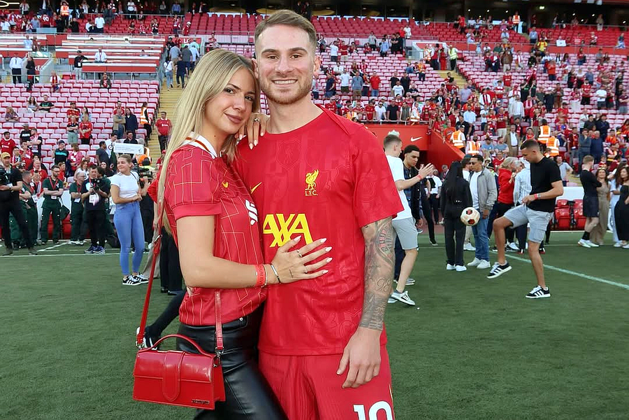 Mac Allister and Ailen Cova. Photo: Instagram Liverpool's star, sued! Former girlfriend asks for huge damages