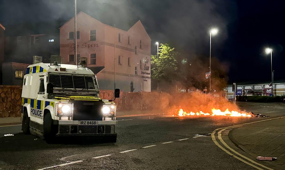 Riots in Northern Ireland. "This is the escalation of ethnic tensions"