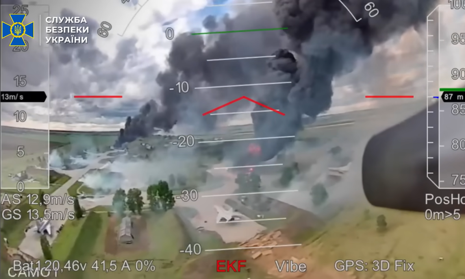 SBU showed recordings from the operation of destroying Russian aviation aircraft