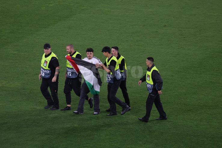 Incidents at the end of the match Spain - France in the League of Nations. Photo: Ionuț Iordache (gsp.ro)