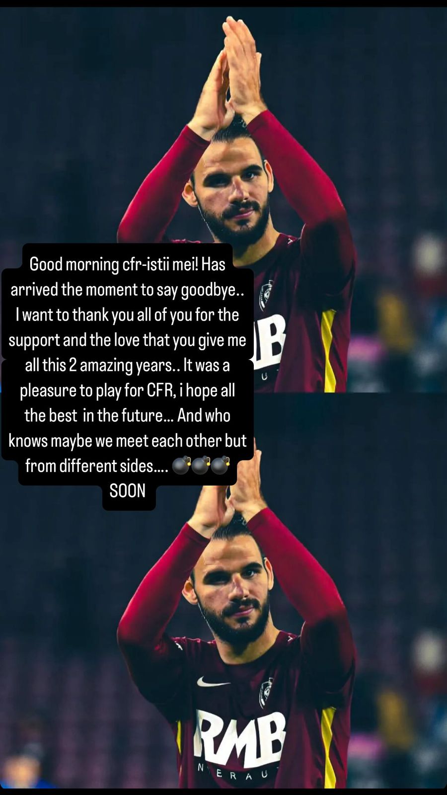 Tachtsidis announced his departure from CFR Cluj and posted a bomb, on his own: 