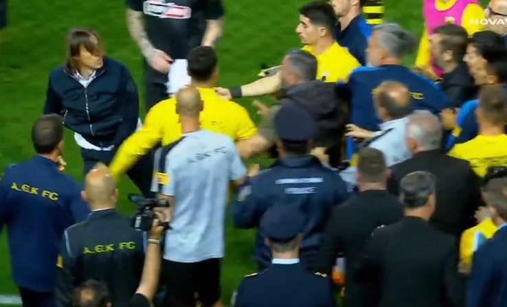 Matias Almeyda was impossible to master a year and two months ago at the derby between PAOK and AEK Athens / Photo: Nova Sport
