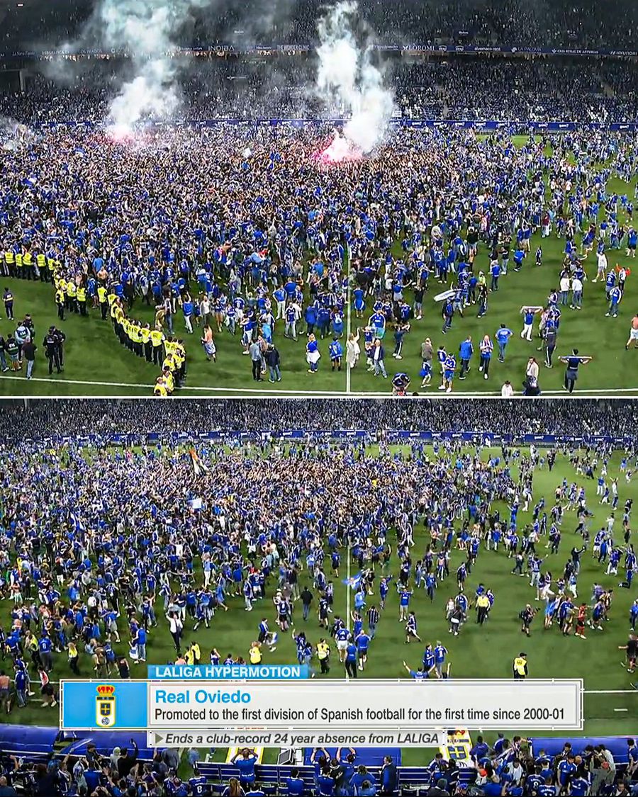 Oviedo celebrates promotion Another Romanian will evolve next season in Laliga »his team has obtained a dramatic promotion