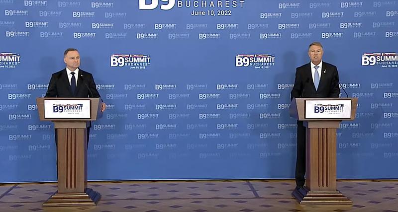 B9 meeting in Bucharest, photo: Captura YouTube