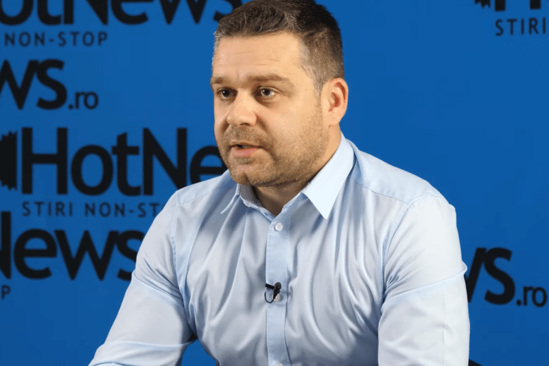 Ciprian Ciucu in the HotNews.ro studio, photo: Adi Iacob / Hotnews