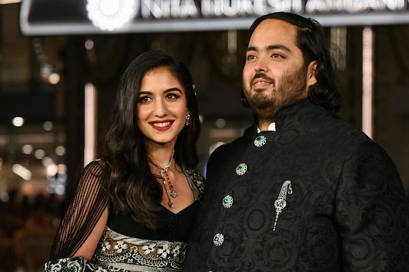 Anant Ambani and wife Radhika Merchant, photo: Sujit Jaiswal / AFP / Profimedia Images