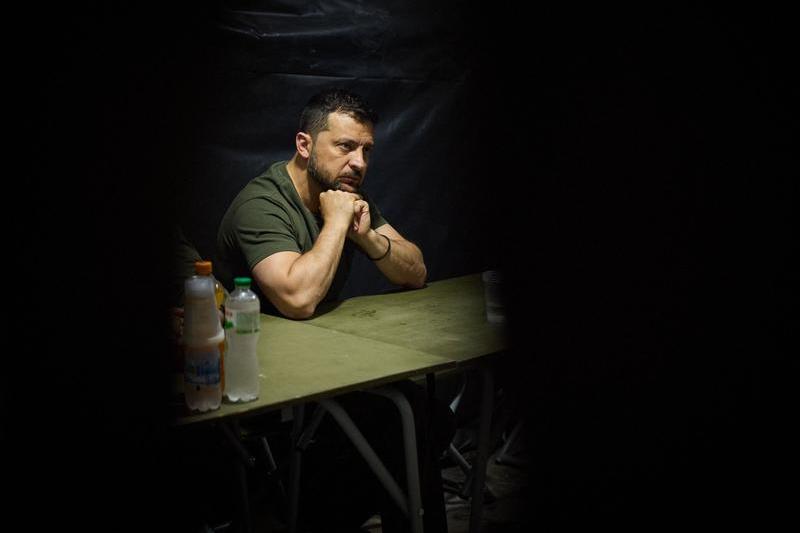 Volodimir Zelenski, on a visit to the Donetk front, photo: Ukraine Presiden via Bestimage / Bestimage / Profimedia