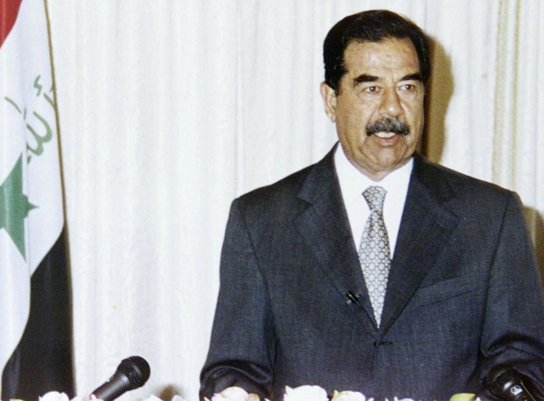 Saddam Hussein in 2002
