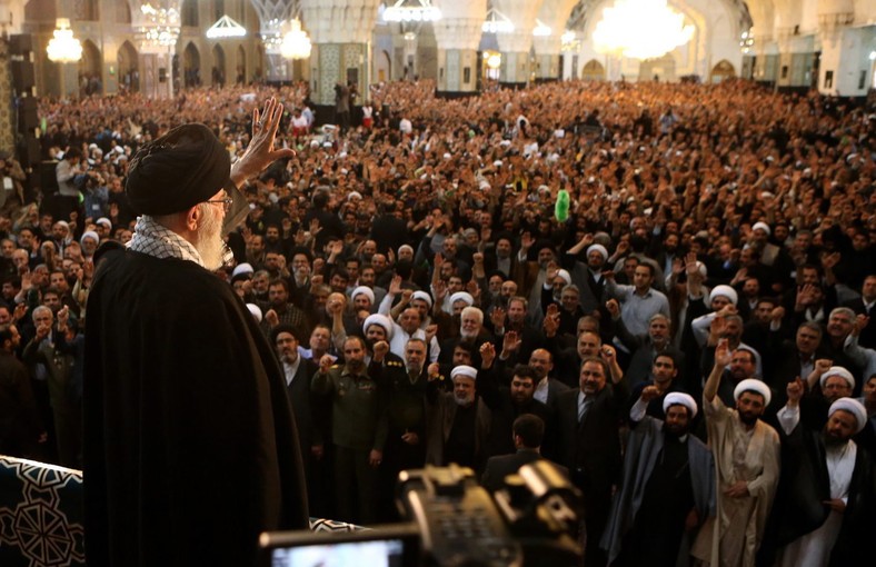 Ali Chamenei during the Iranian New Year celebrations. Meszhed, March 21, 2015