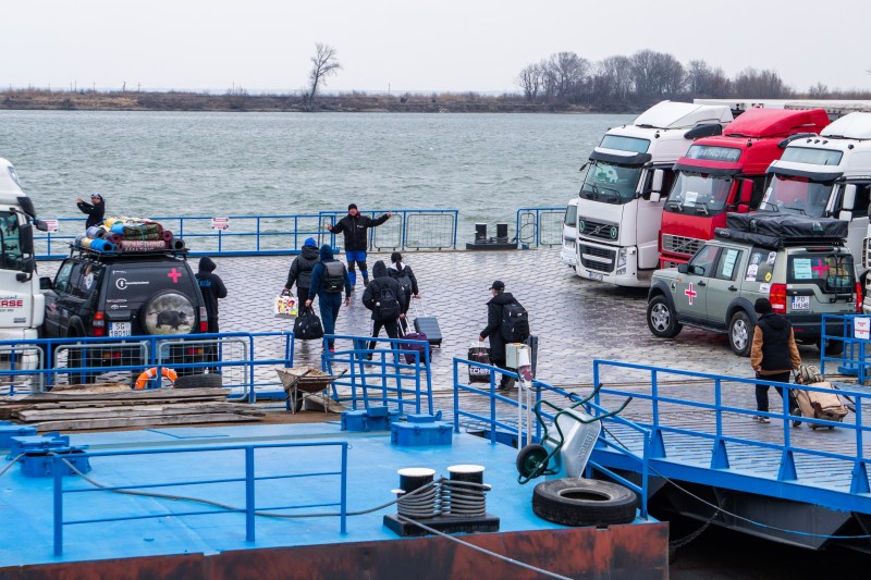 The passing point with the ferry between Isaccea and Orlikva / Photo: Ghenea Anca / Abaca / Abaca Press / Profimedia