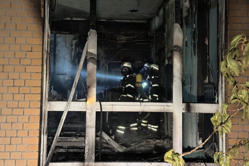 Fire in a hospital in Hamburg. Three people died, and another tens were injured
