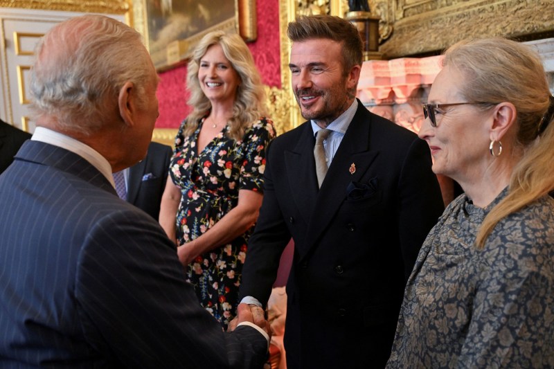David Beckham was made a knight by King Charles III. The statements of the former footballer