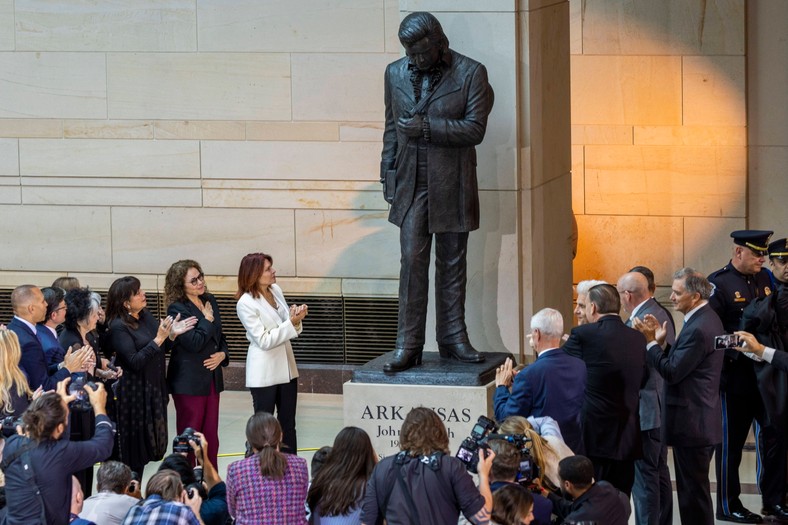 Unveiling of the Johnny Cash monument on the Capitol. September 24, 2024