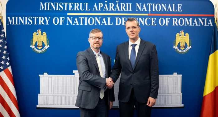 Meeting between Liviu-Ionuț Mosteanu and Michael Dickerson Photo: MAPN