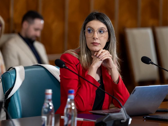 Diana Buzoianu at Demis on the interim director of the Romanian Waters Photo Facebook