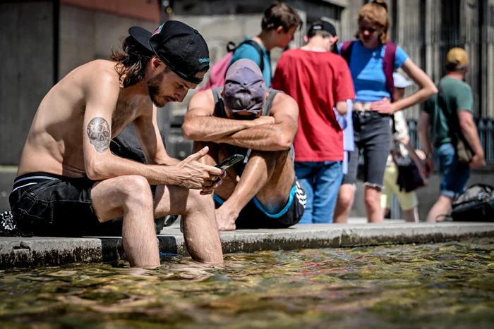 The heat wave crosses Europe Photo: EPA