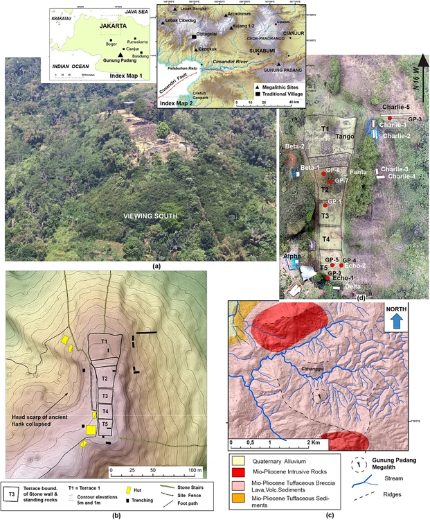 Archaeological researches in the site of the pyramid Gunung Padang in Indonesia photo onlineibrary.wiley.com