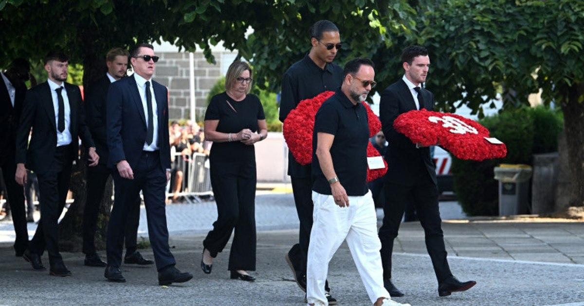 Great football names participate in the funeral of Diogo Jota