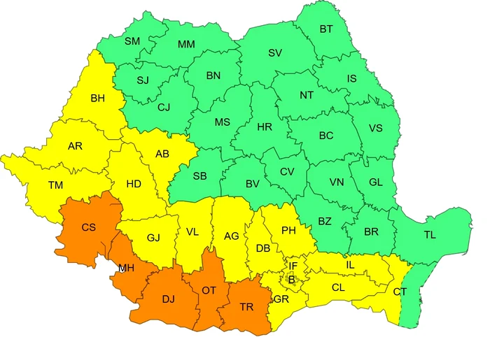 Meteorologists have issued orange code and yellow code warnings: ANM