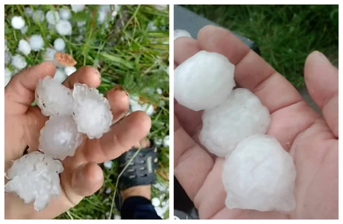 Hail in Suceava Photo Meteoplus / Facebook