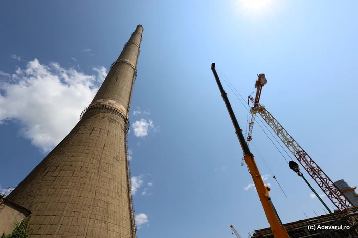 One of the baskets of the former Mintia thermal power plant. Photo: Daniel Guță Adevărul