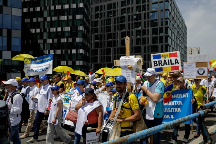 The unions announced that on Wednesday, July 30, they resume the photo protests: Inquam Photos/Octav Ganea
