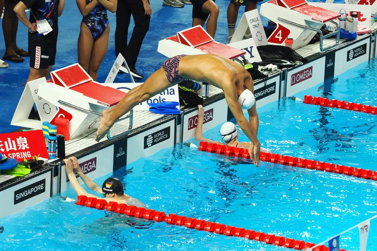 David Popovici, in the final at 200 m free from the World Swimming / Photo Championships: Roxana Fleșeru (gsp.ro)