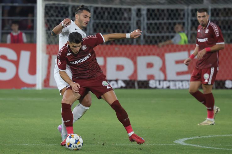 Images from the first half from Rapid - CFR Cluj / Photo: Ionuț Iordache (GSP)