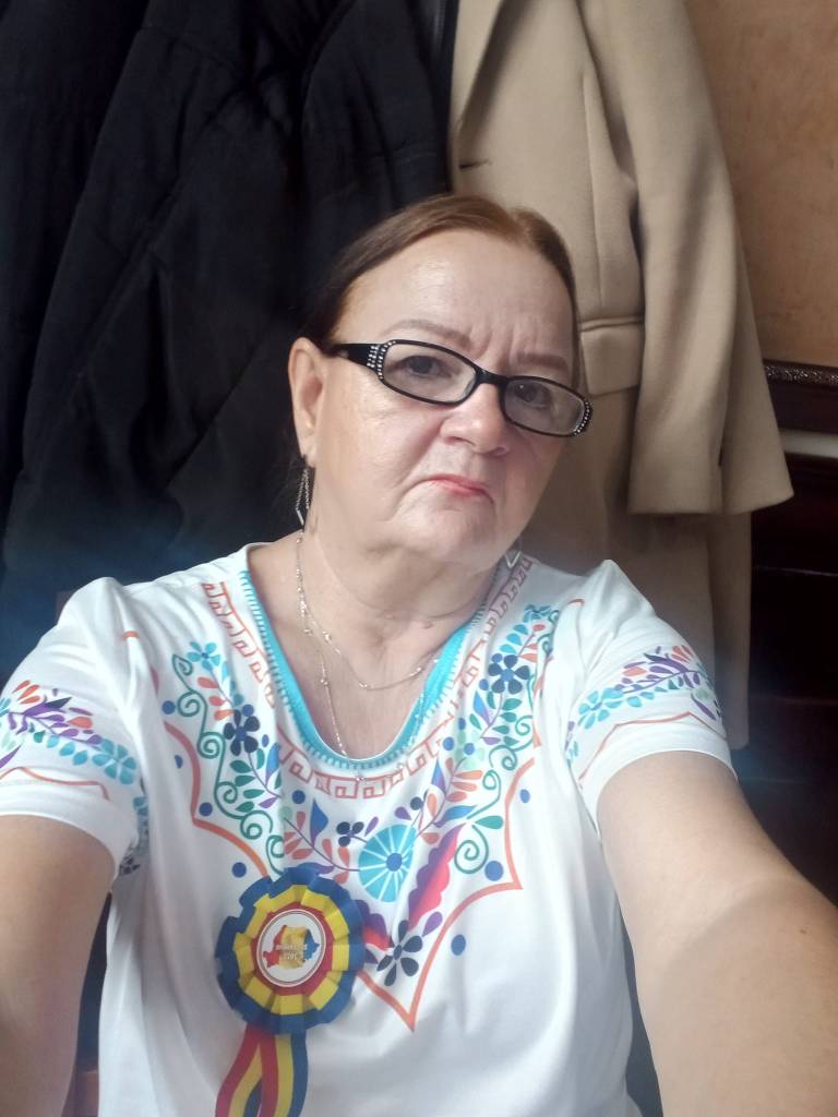 Gabriela Dorina Gligor, directoarea Asociației Forumul Solidarității Sociale a Pensionarilor, Sibiu. Foto: Facebook