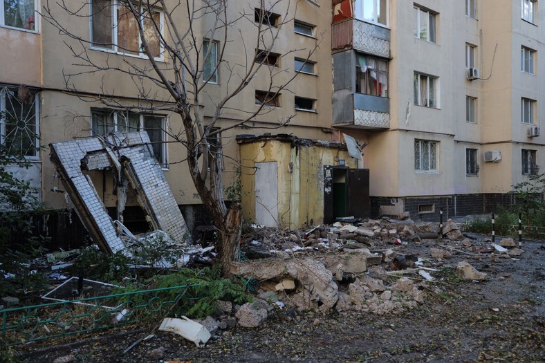 The effects of Russian shelling in Odessa, Ukraine, July 3, 2025.