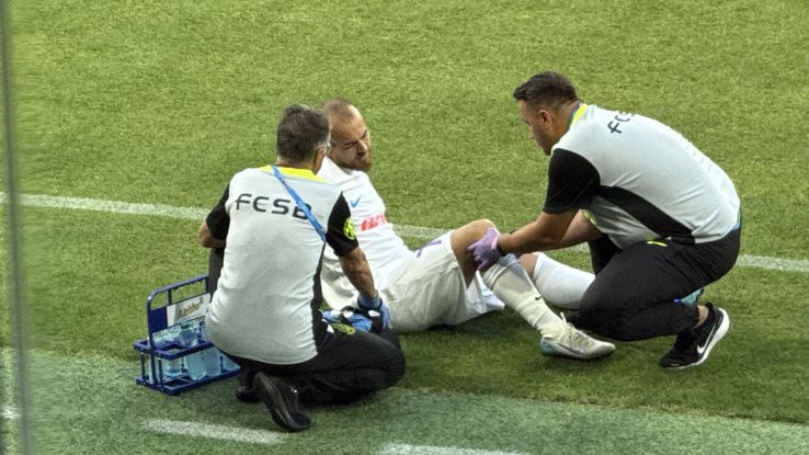 Denis Alibec was injured in the Romanian Super Cup/ Photo: Andrei Crăițoiu (GSP)