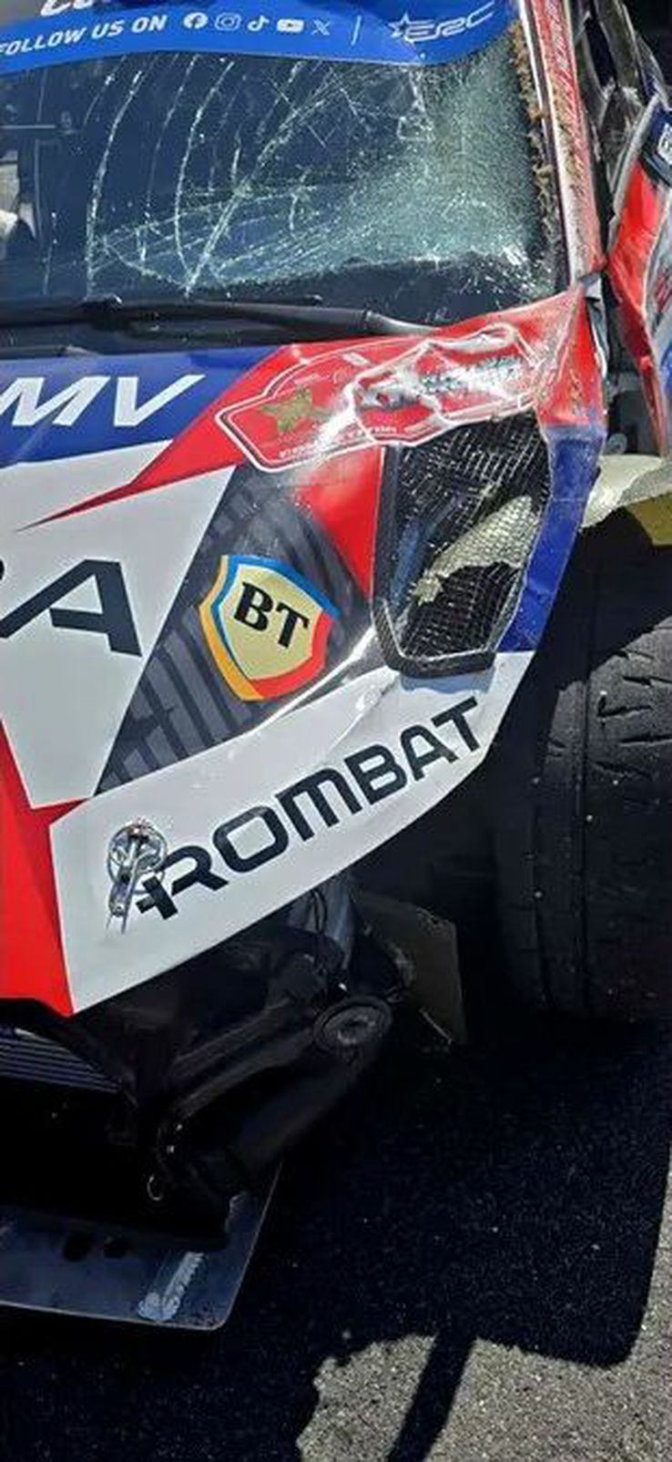 Simone Tempestini, collision with a cow/photo: ProSport
