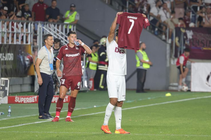 Images from the first half from Rapid - CFR Cluj / Photo: Ionuț Iordache (GSP)
