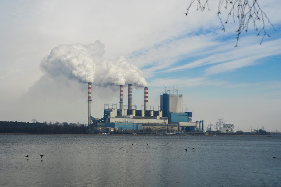 Pątnów Power Plant Chimneys